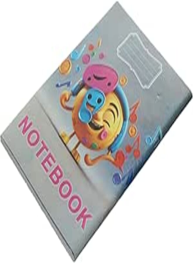 University Notebook Pin 9 Line 60 Pages Music Design Cover Koshia A4 soft cover notebook for musical theme lovers music